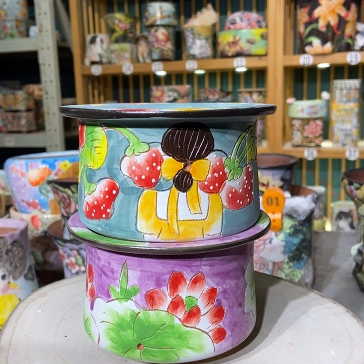 红陶景德镇艺术手绘作品