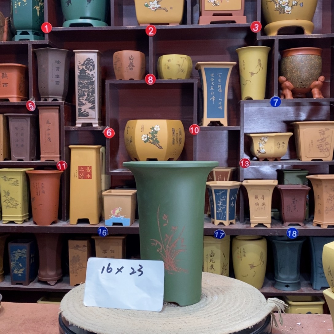 紫砂艺术紫砂花盆