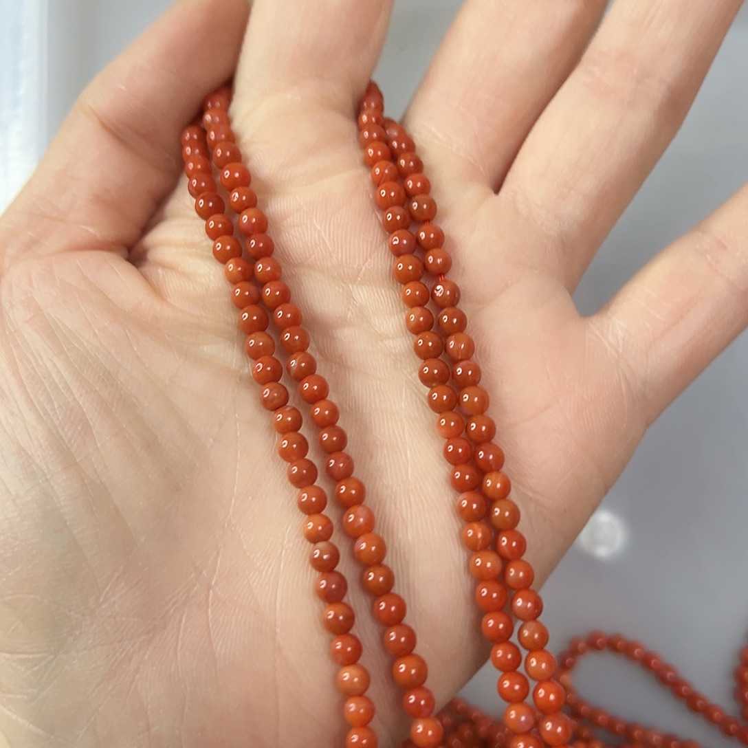 玛瑙/玉髓未镶嵌珠宝半成品，卡3南红4圈