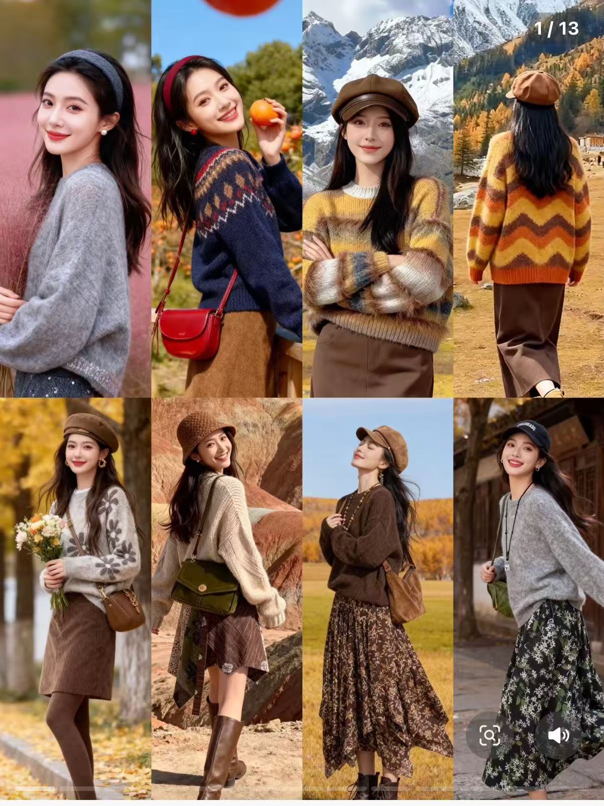 直播间扣号链接，非图片款，时尚秋冬网红韩版毛衣