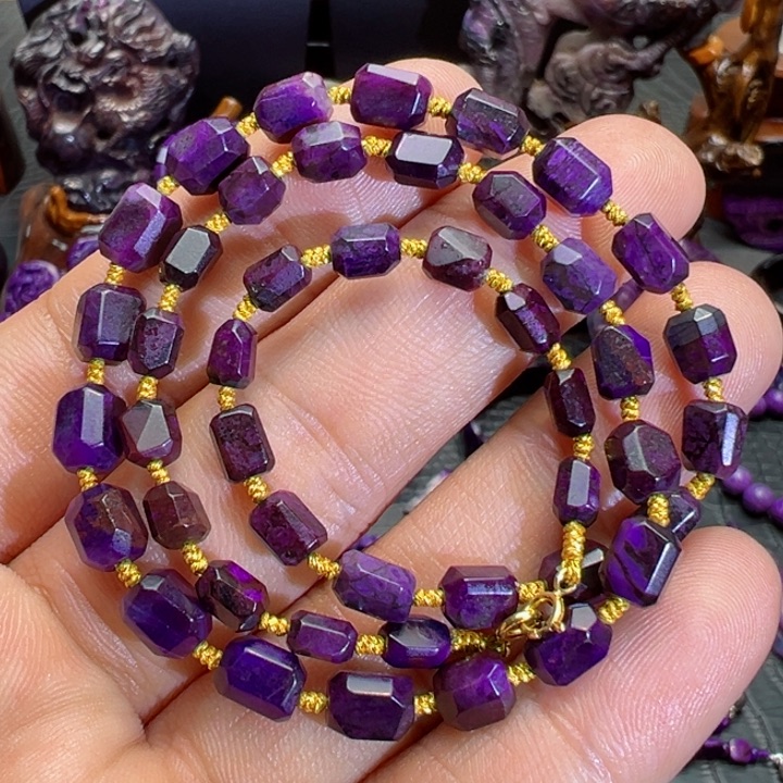 苏纪石（舒俱来）项链18K金镶嵌