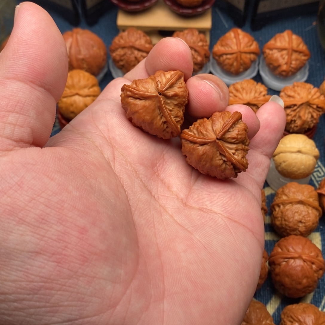 一***你把件文玩核桃犀牛望月