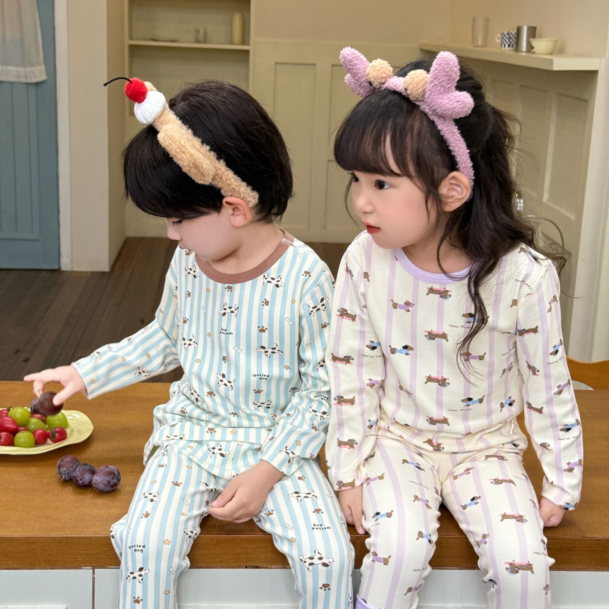 【300g】儿童秋冬季加厚纯棉舒绒套装A类无骨儿童秋衣秋裤