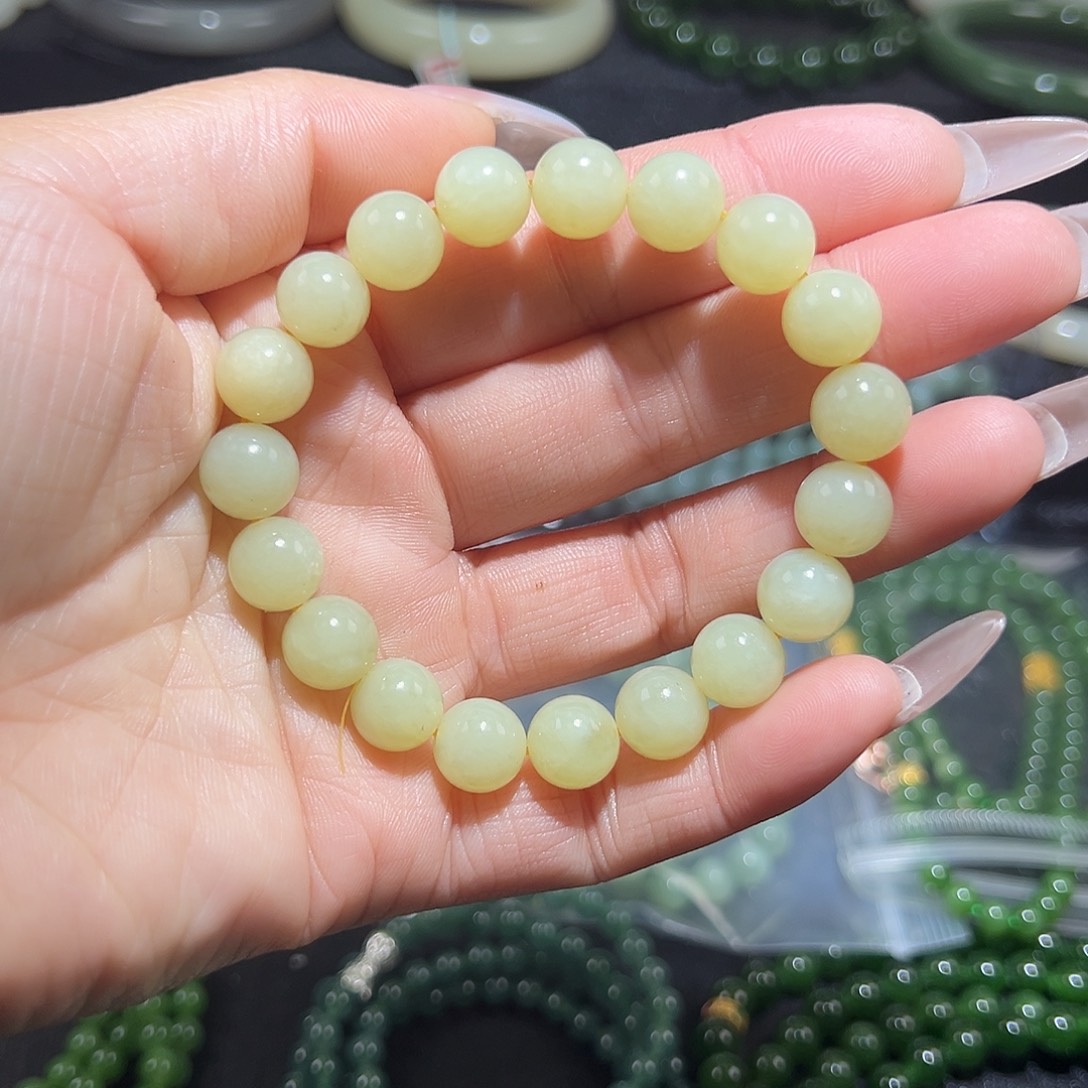 和田玉未镶嵌手链