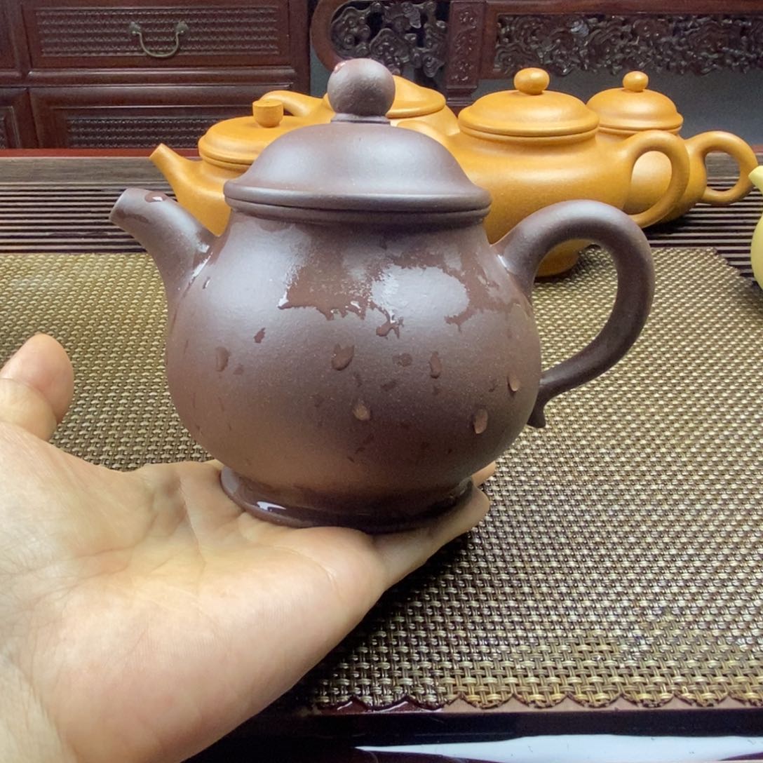 紫砂茶壶360cc紫砂壶紫泥