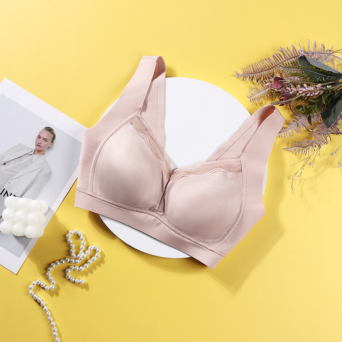 【李美丽专属】月光纱面蚕丝文胸240102