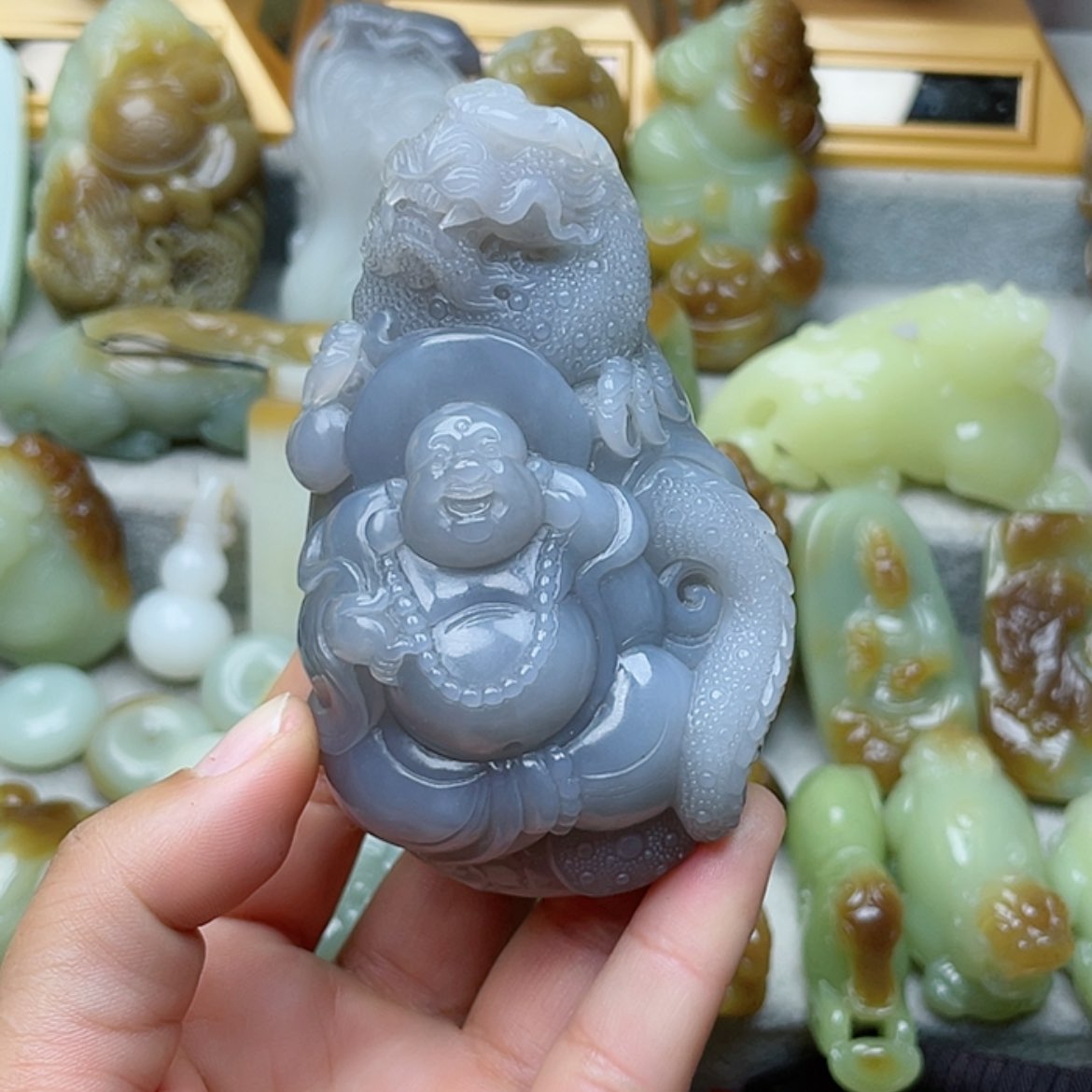 【闪购商品】未镶嵌和田玉挂件乘****哥