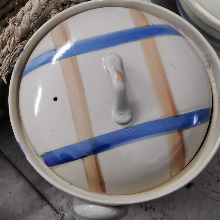 @***@手工艺品钧瓷方格大砂锅不退不换