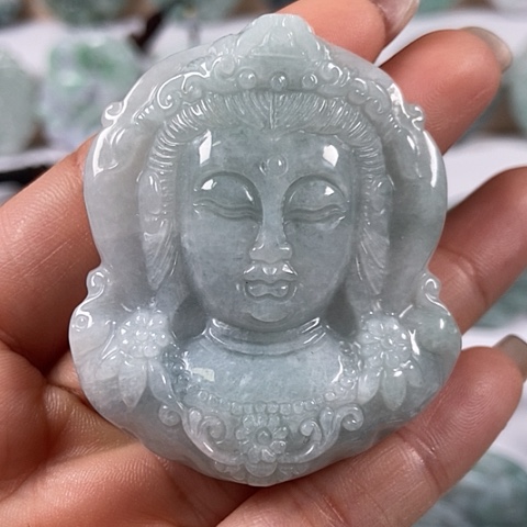 翡翠颈饰未镶嵌观音福利