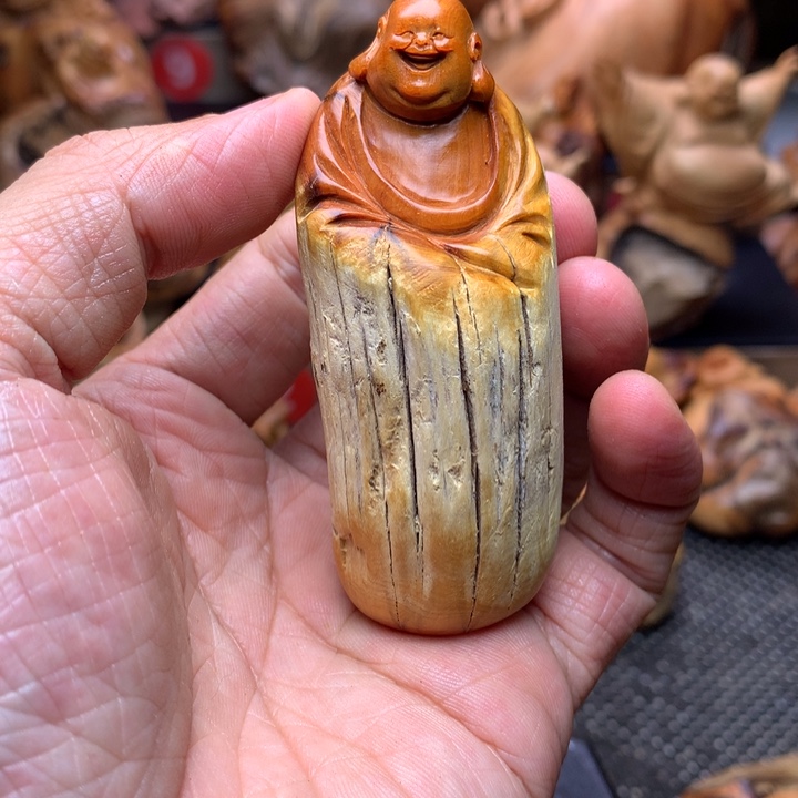 柏木（崖柏）崖柏陈化料手把件