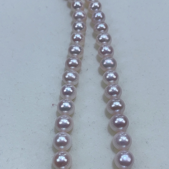 淡水珍珠颈饰银S925镶嵌7/8m炫彩爆亮