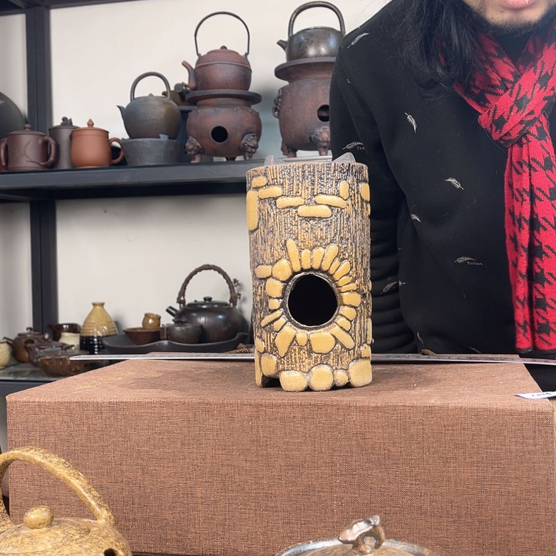 紫泥茶壶紫砂粗陶茶器