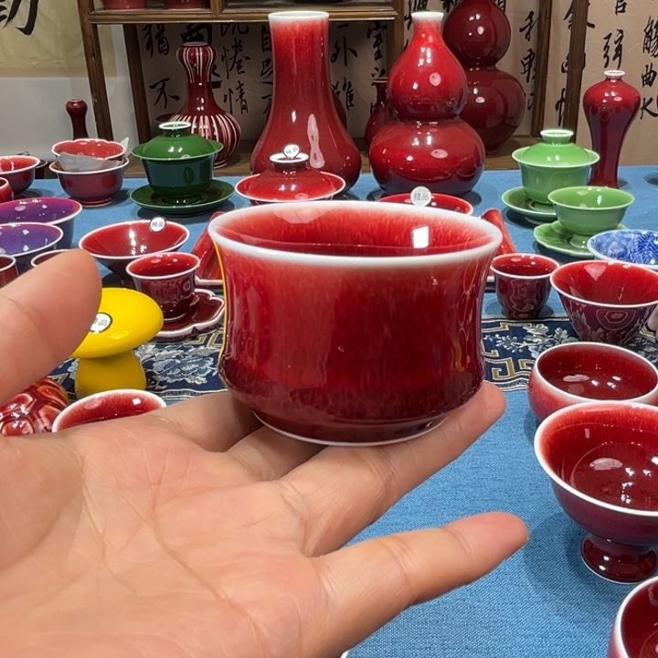 景德镇浅行窑小竹节杯