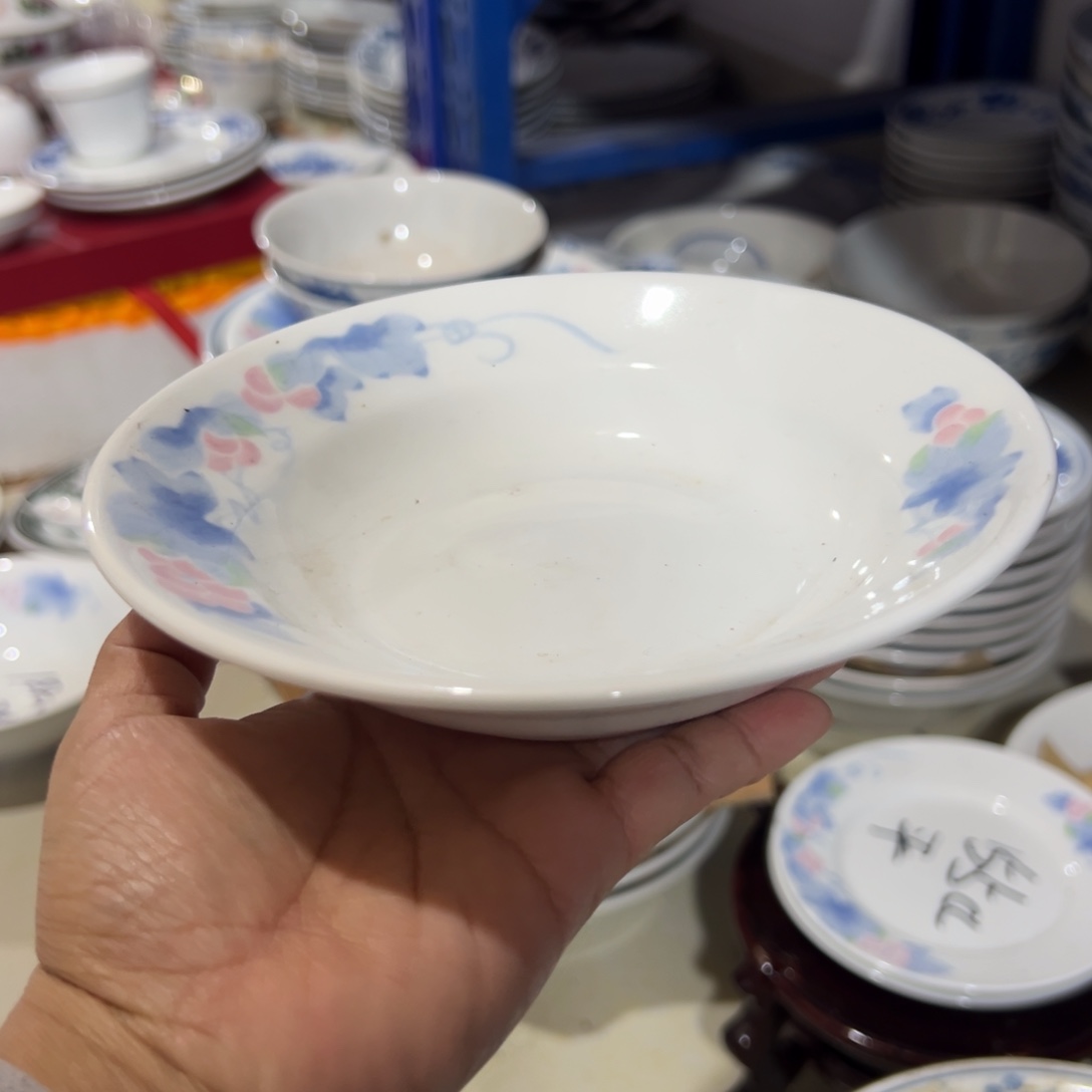 醴陵瓷直播供货基地哲沿盘16.5厘米微瑕