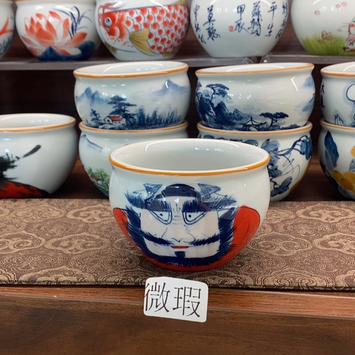 釉下老陶泥手工绘制