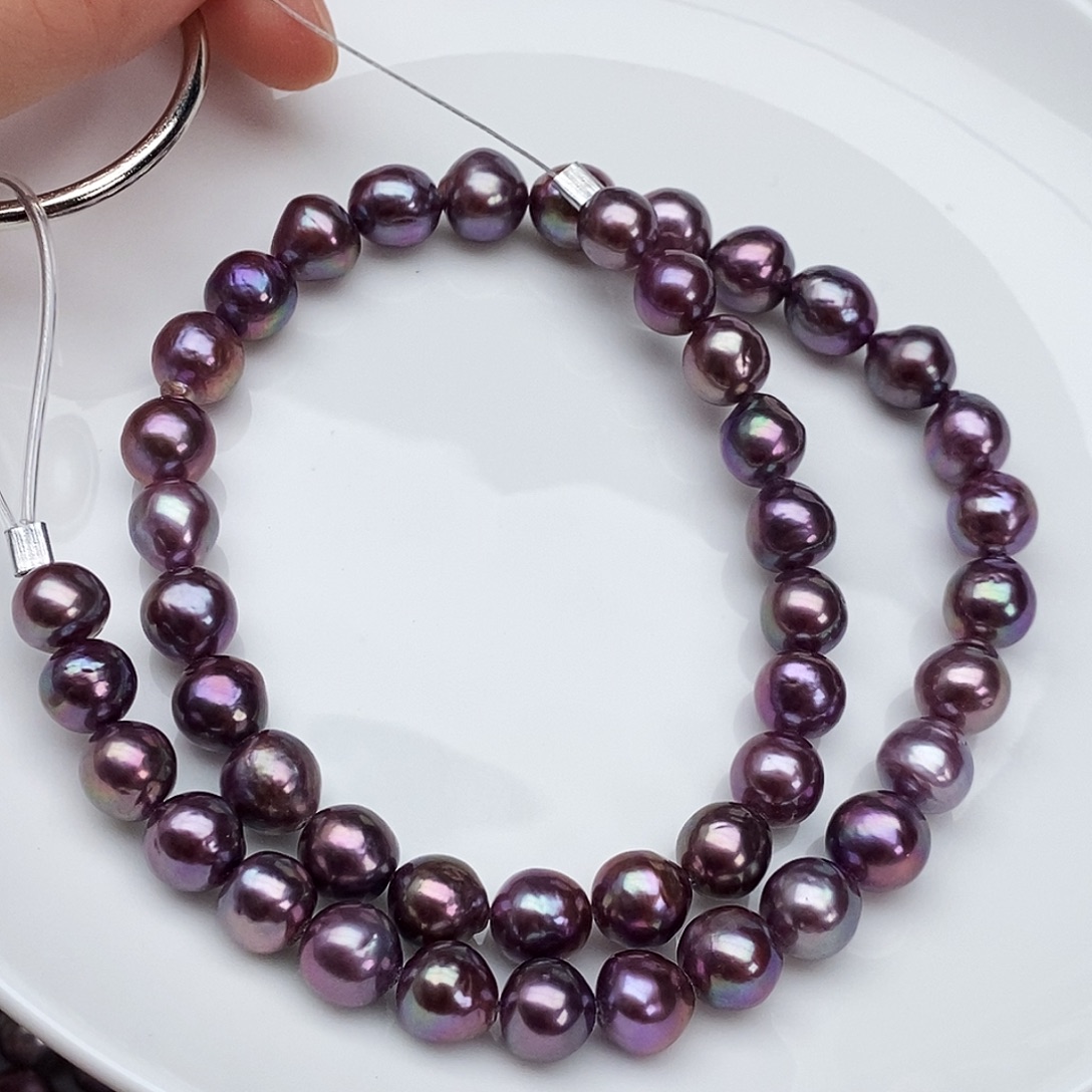 淡水珍珠耳饰银S925镶嵌