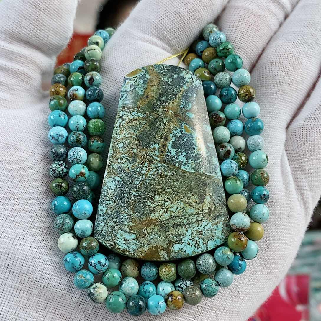 绿松石珠宝奇石未镶嵌