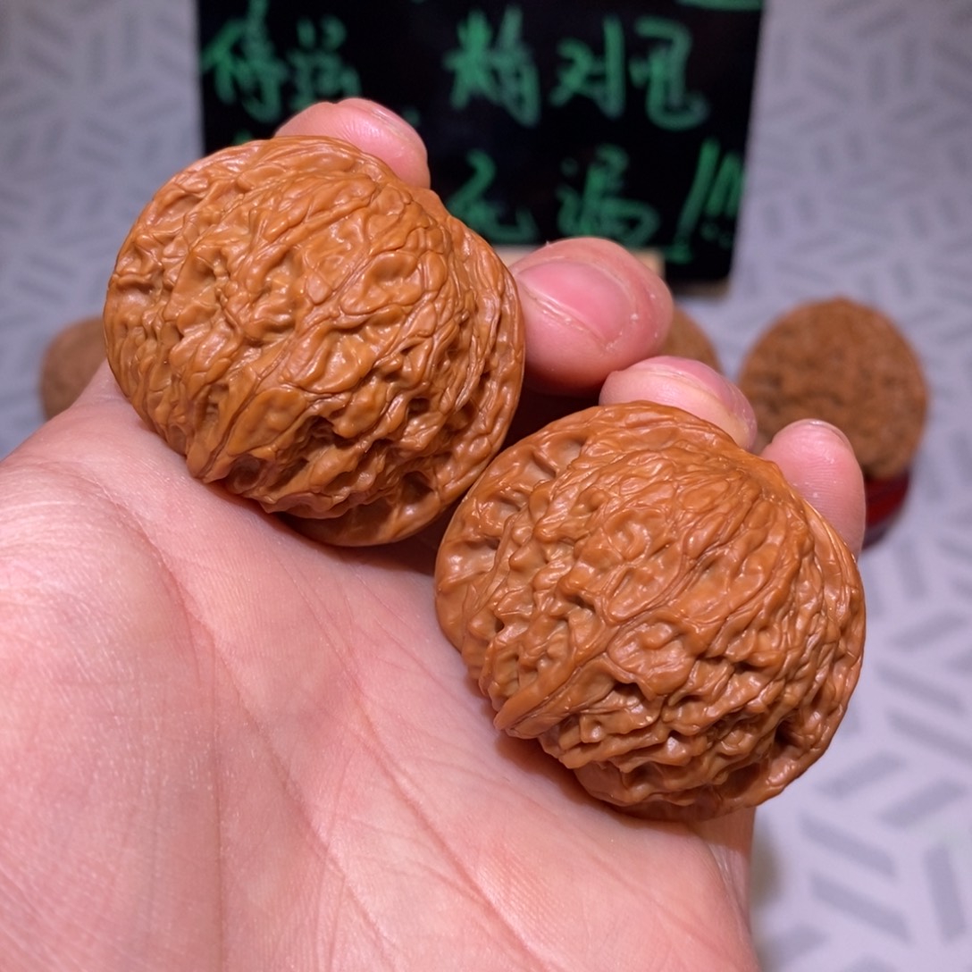 41尺磨盘气色棒 文玩核桃