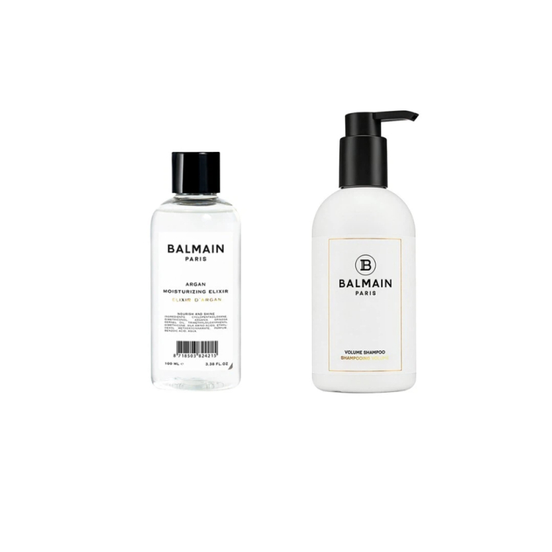 巴尔曼丰盈蓬松洗发露+阿甘润发油（洗发300ml润发油100ml中免日上