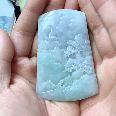 翡翠颈饰未镶嵌天然缅甸翡翠a货