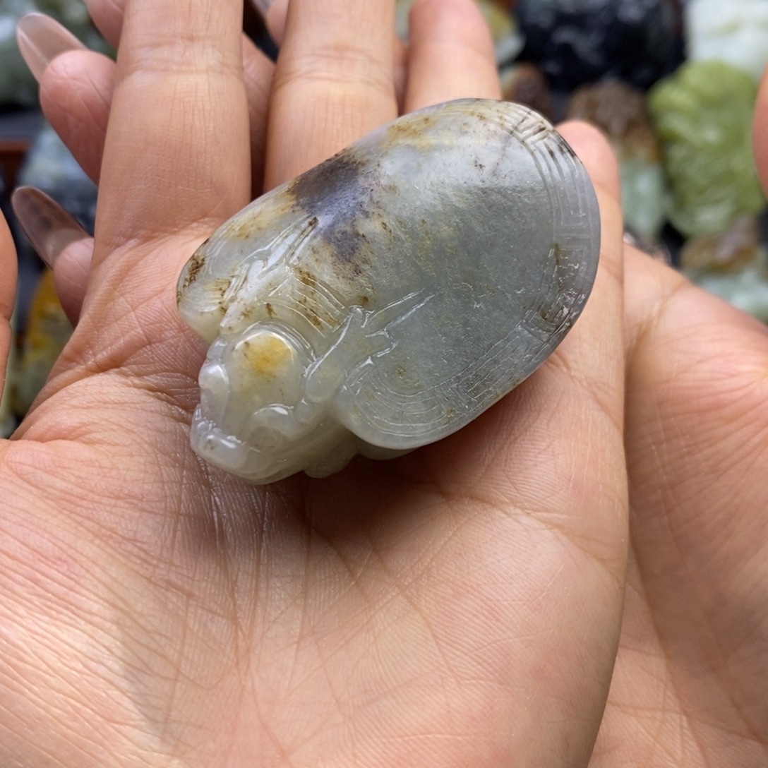 和田玉未镶嵌挂件