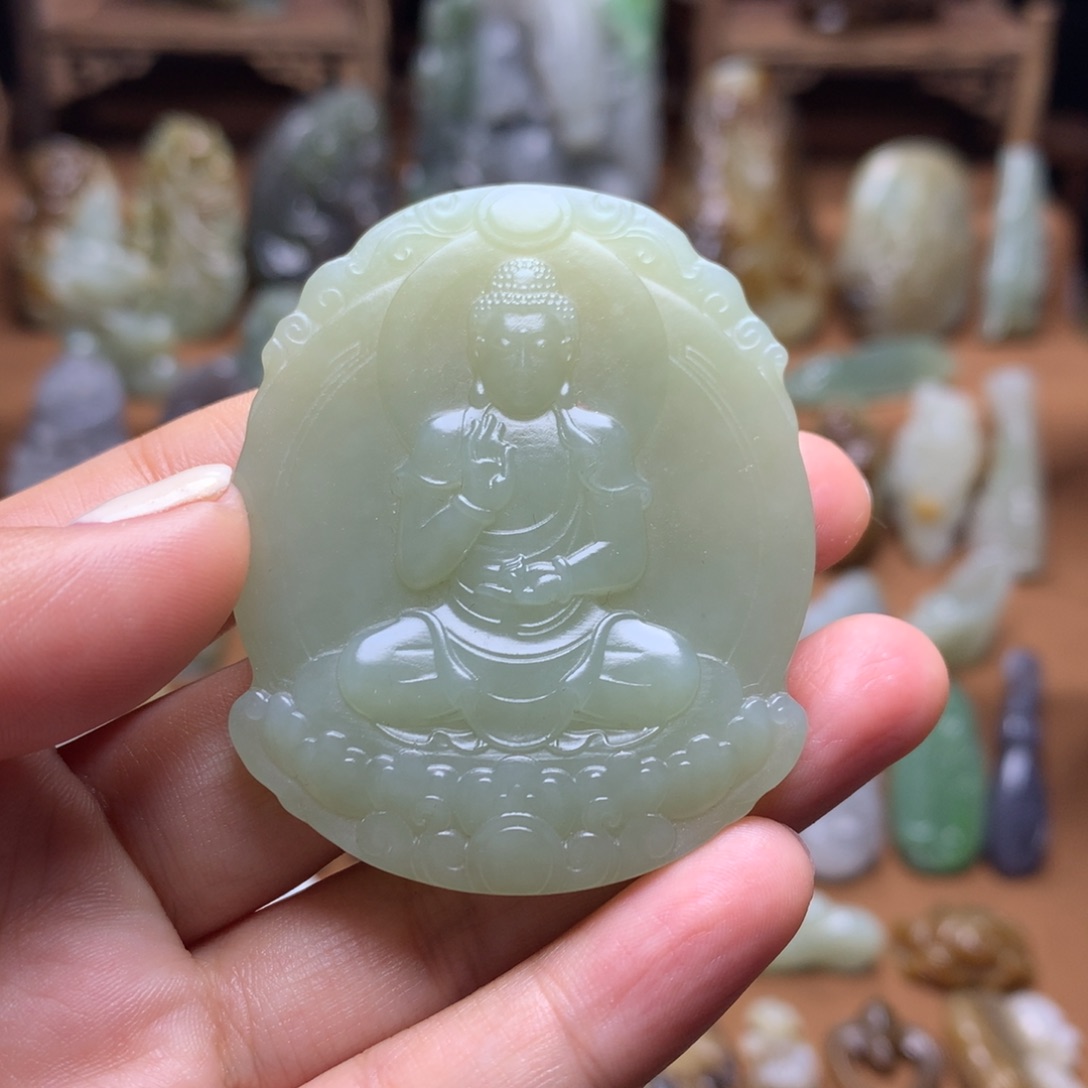 和田玉挂件未镶嵌秋**风