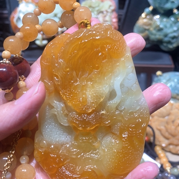 岫玉毛衣链未镶嵌