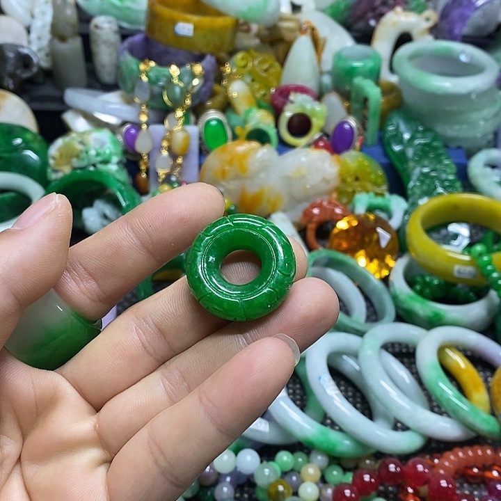 颈饰未镶嵌翡翠缅甸翡翠首饰配饰