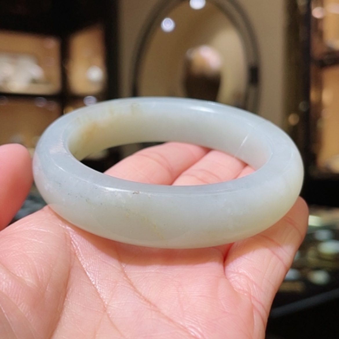【闪购商品】和田玉手镯未镶嵌56#73.42g