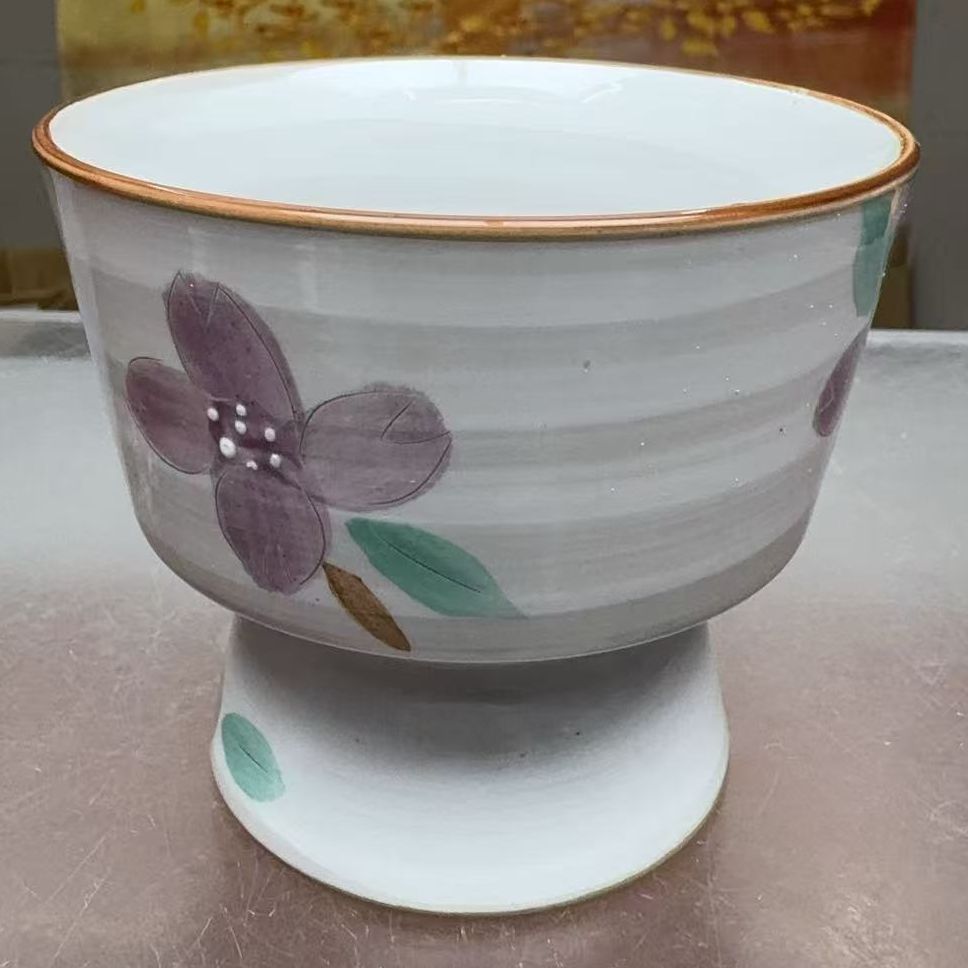 龙窑茶器   紫罗兰高脚果盘    4117    （直播）