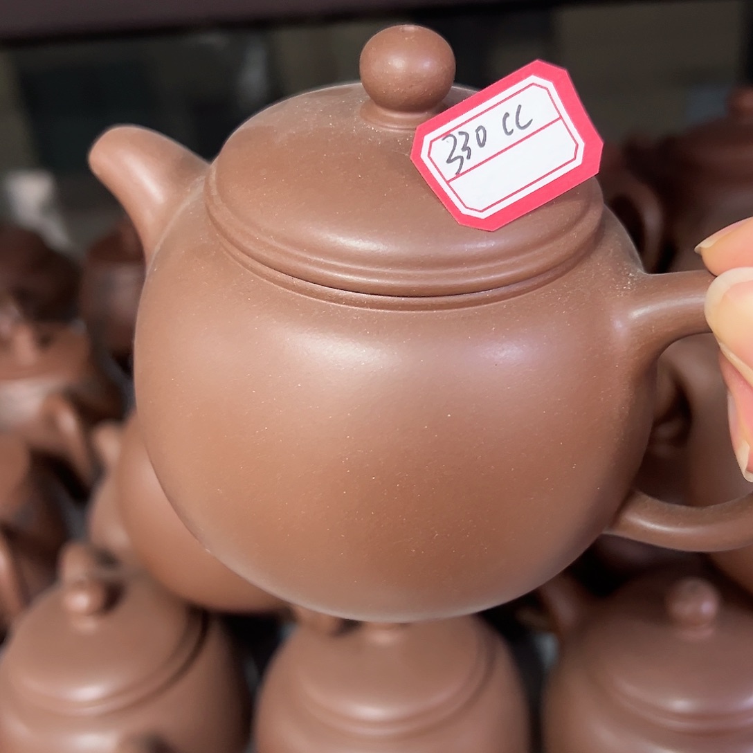 紫砂茶壶黄龙山原矿老紫泥330