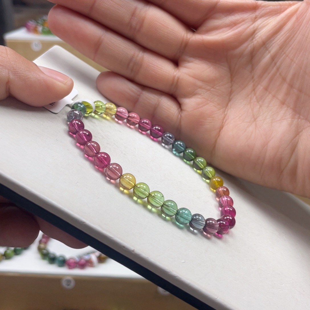 碧玺手串未镶嵌6mmmmmmmmmmmmmmmmmmm