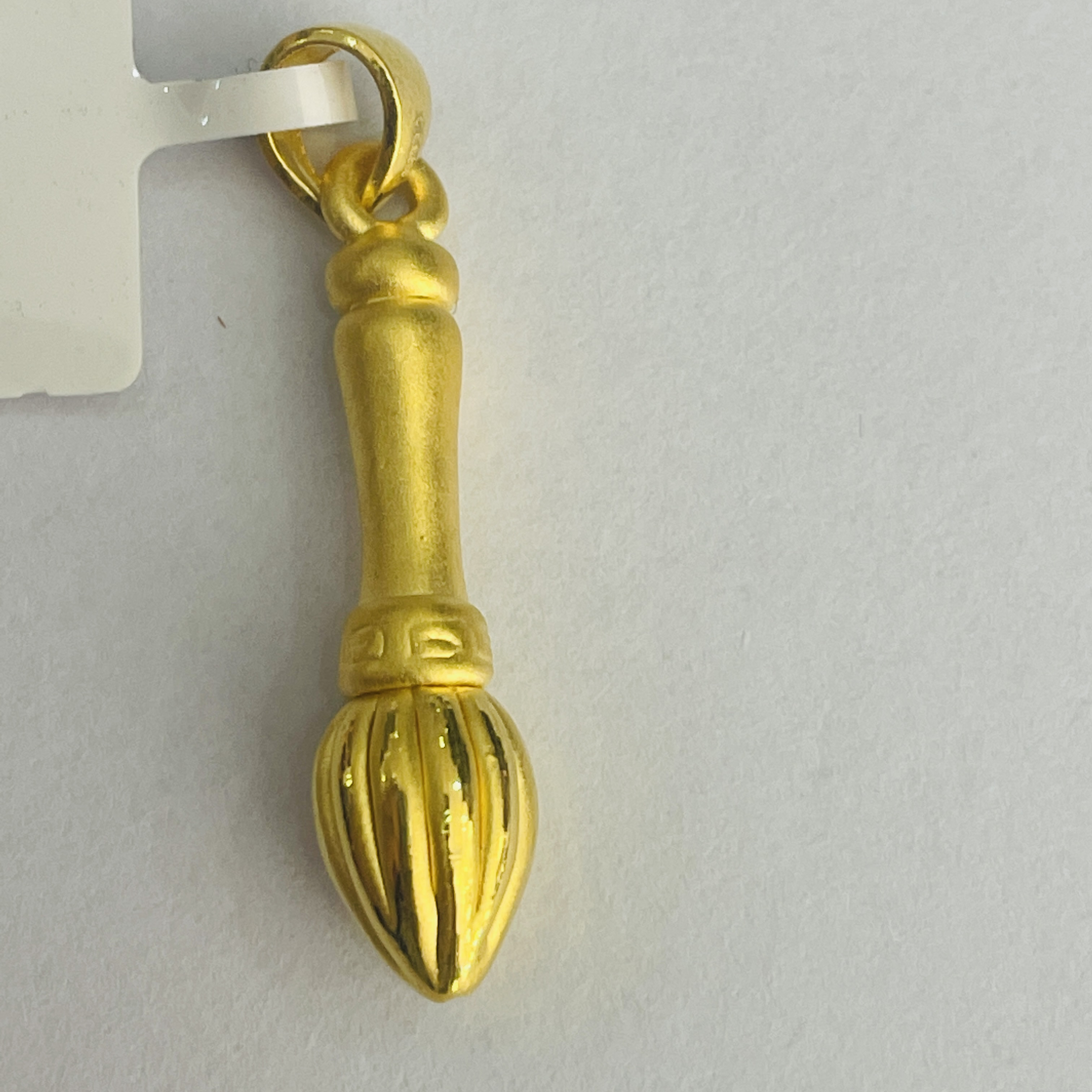 【夏夏专享】足金999饰品 毛笔吊坠 2.41 GP