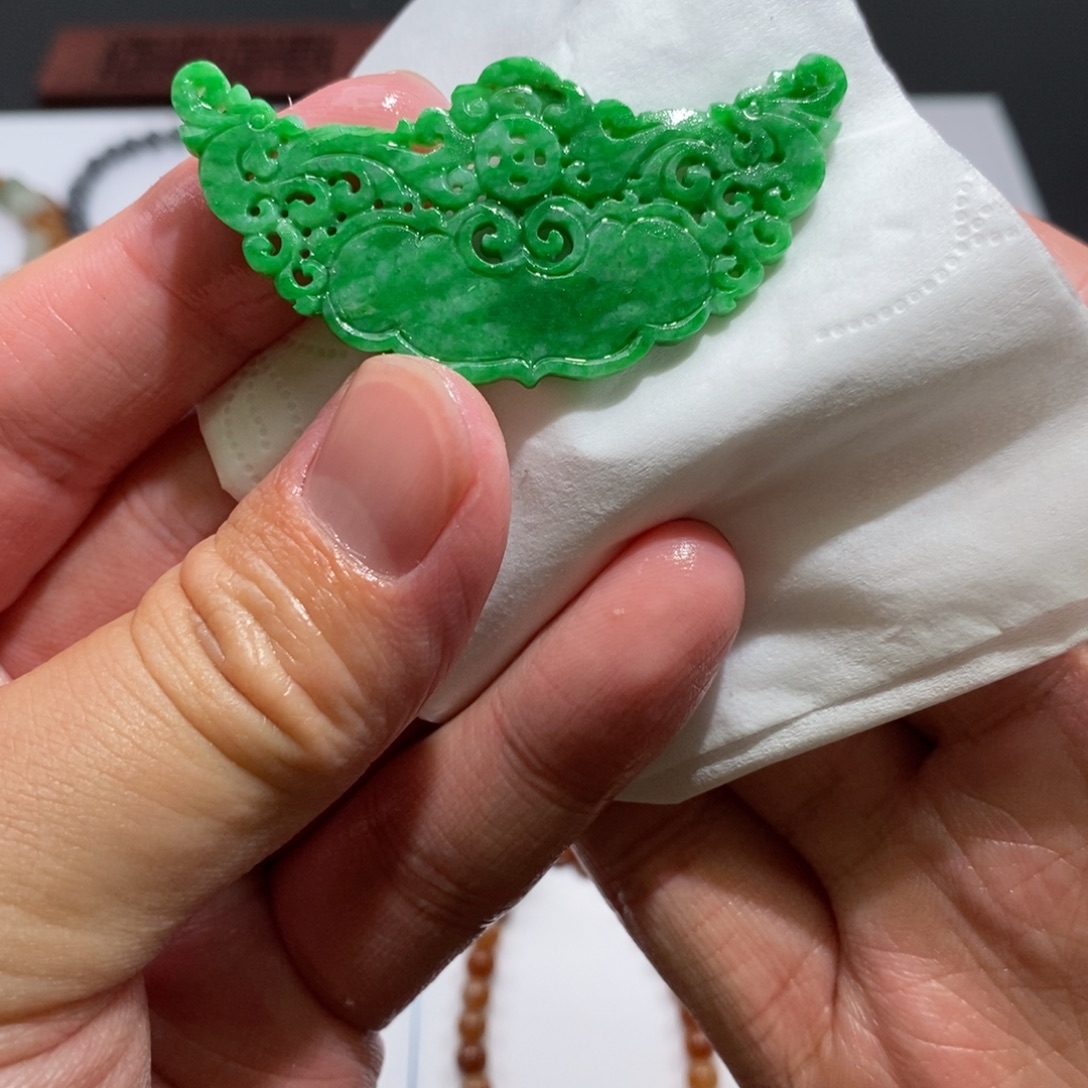 @***我定制翡翠未镶嵌吊坠