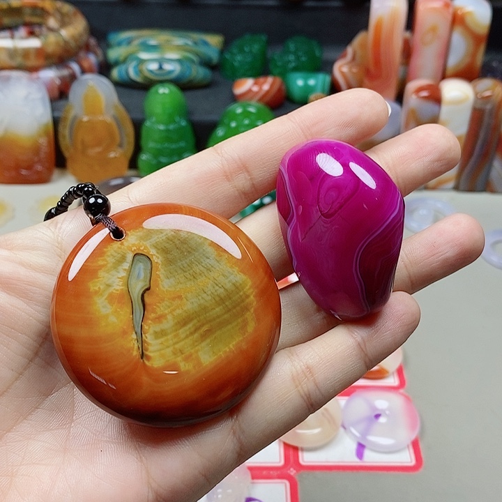 未镶嵌吊坠(不含链)玛瑙/玉髓塒****傷