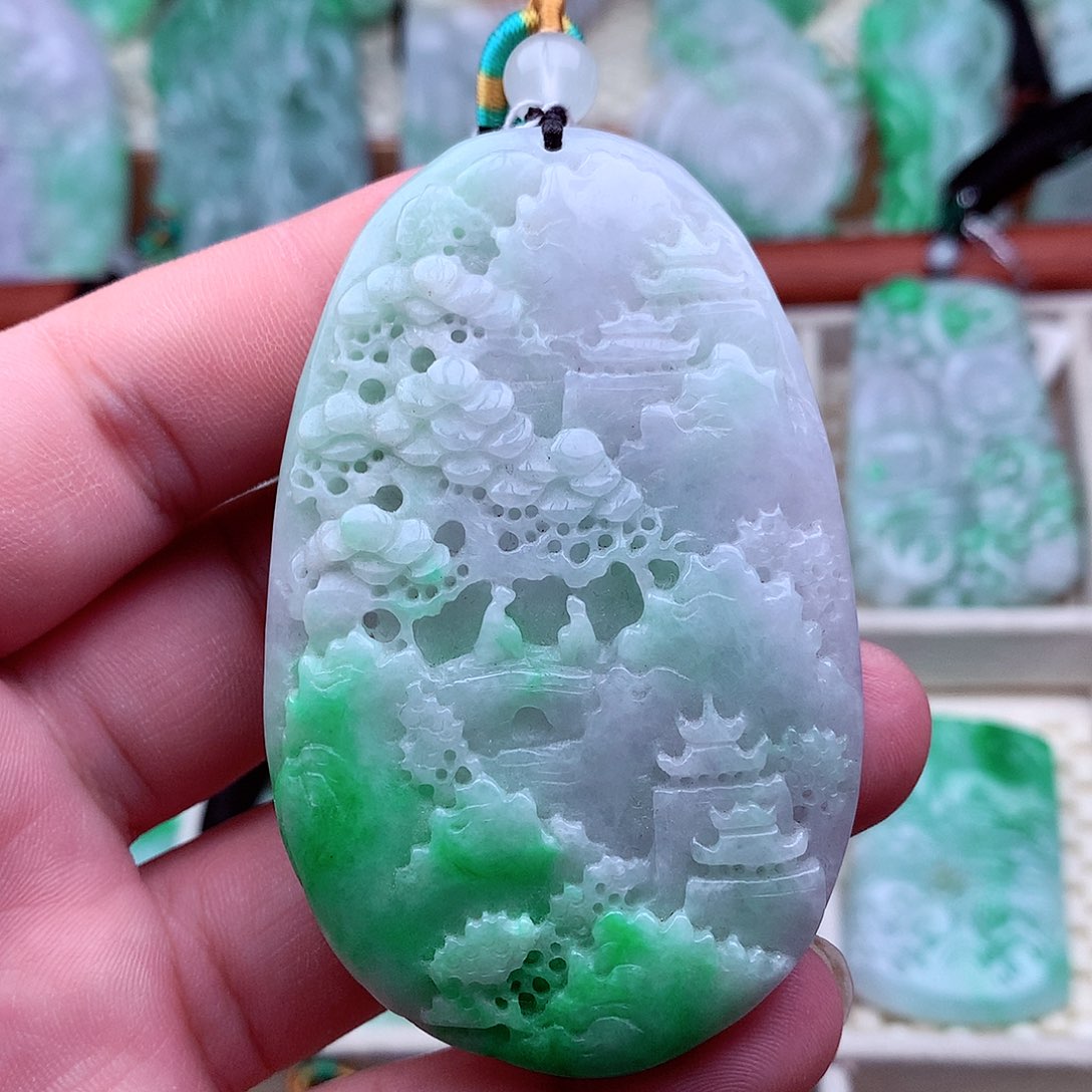 翡翠未镶嵌吊坠(不含链)