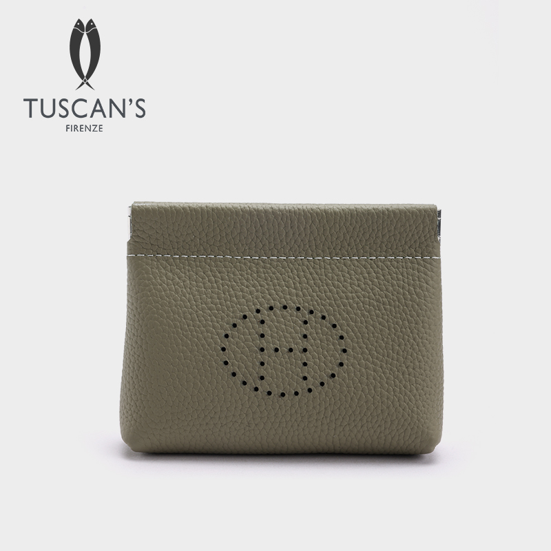 TUSCAN'S头层牛皮便携真皮迷你零钱包可爱卡包时代集团