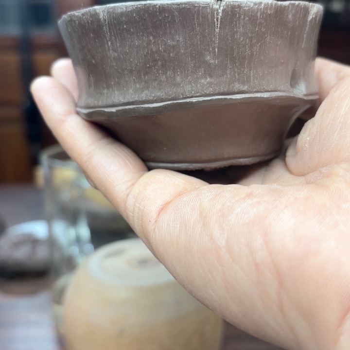 紫砂茶杯朵*爸全手工制作