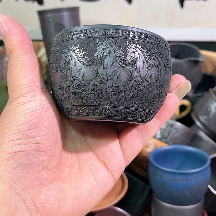 茶杯紫砂全手工紫砂主人杯
