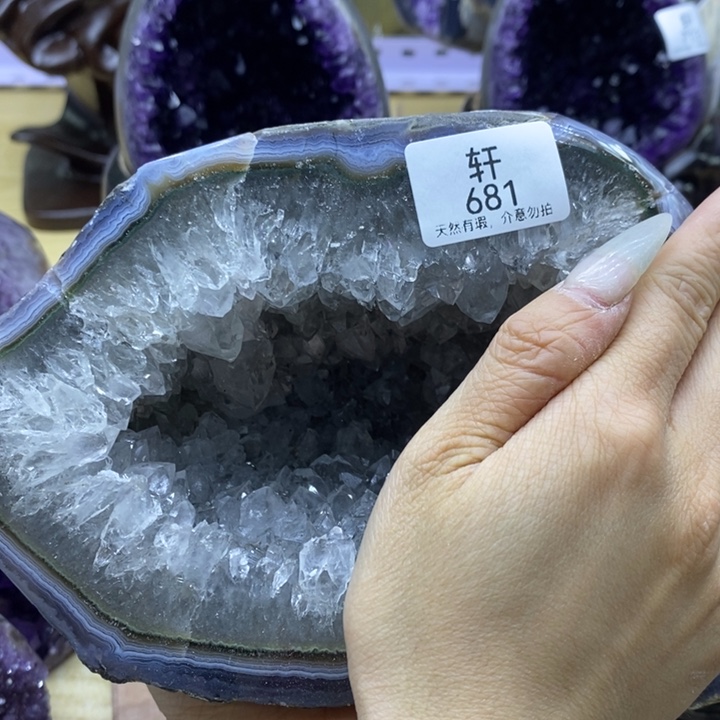未镶嵌紫晶大型摆件（非配饰）柒*