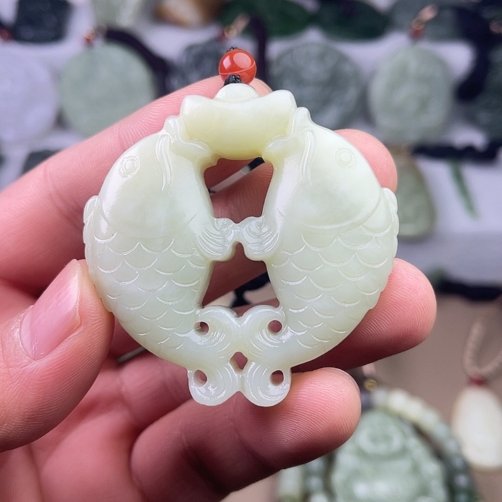 和田玉吊坠(不含链)未镶嵌