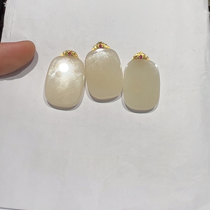 和田玉18K金镶嵌颈饰多样性发货拍一发一