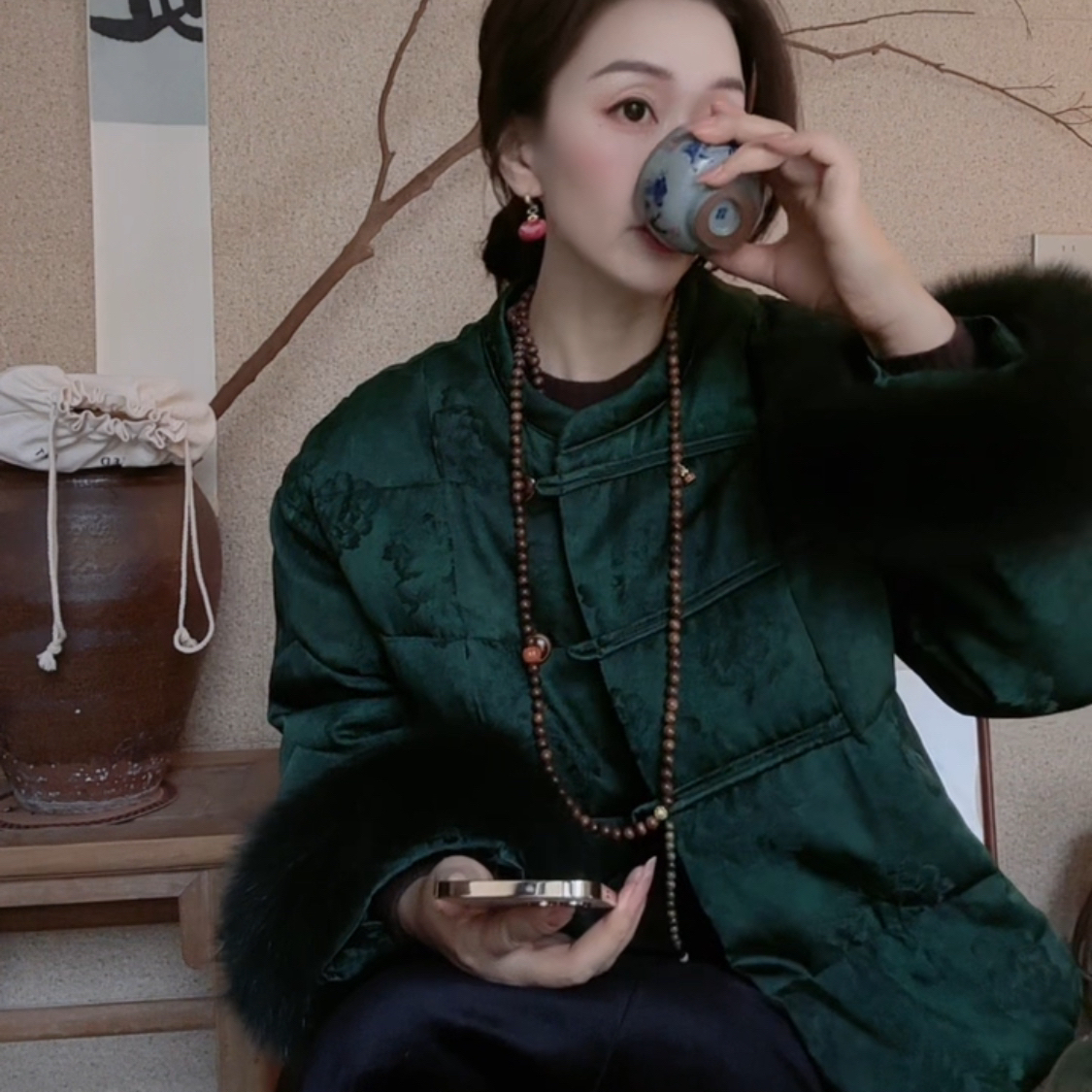 『碟家』新中式保暖气质羽绒外套ins羽绒服冬季199