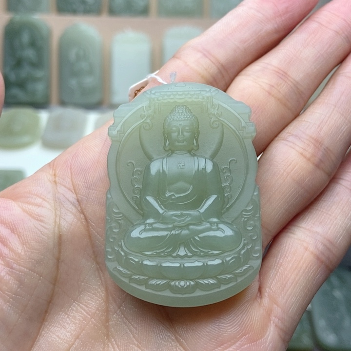 和田玉未镶嵌颈饰鱼**清