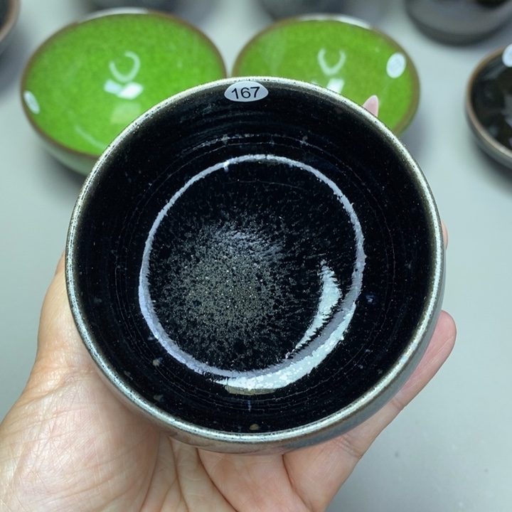 茶盏建窑建盏磨底柴烧主人杯