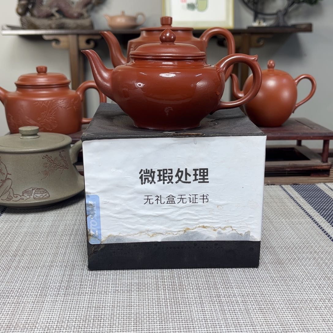 冬***夏紫砂茶壶微瑕处理