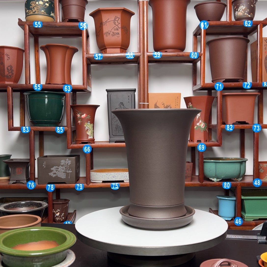 紫砂花盆圆盆花盆