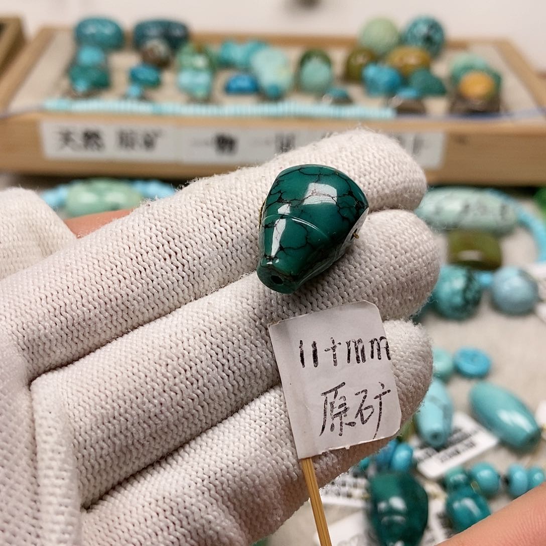 未镶嵌绿松石珠宝半成品