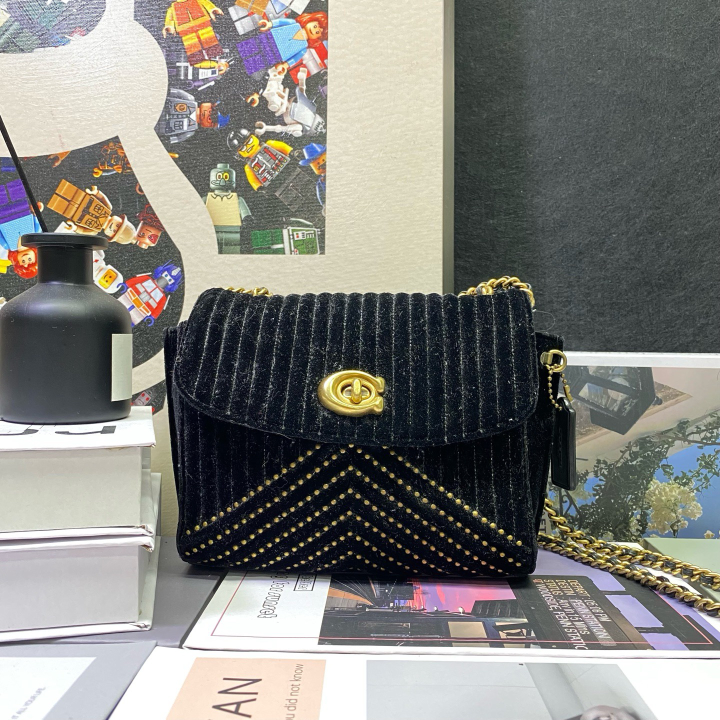 95新 COACH/蔻驰 22886斜挎包18*15