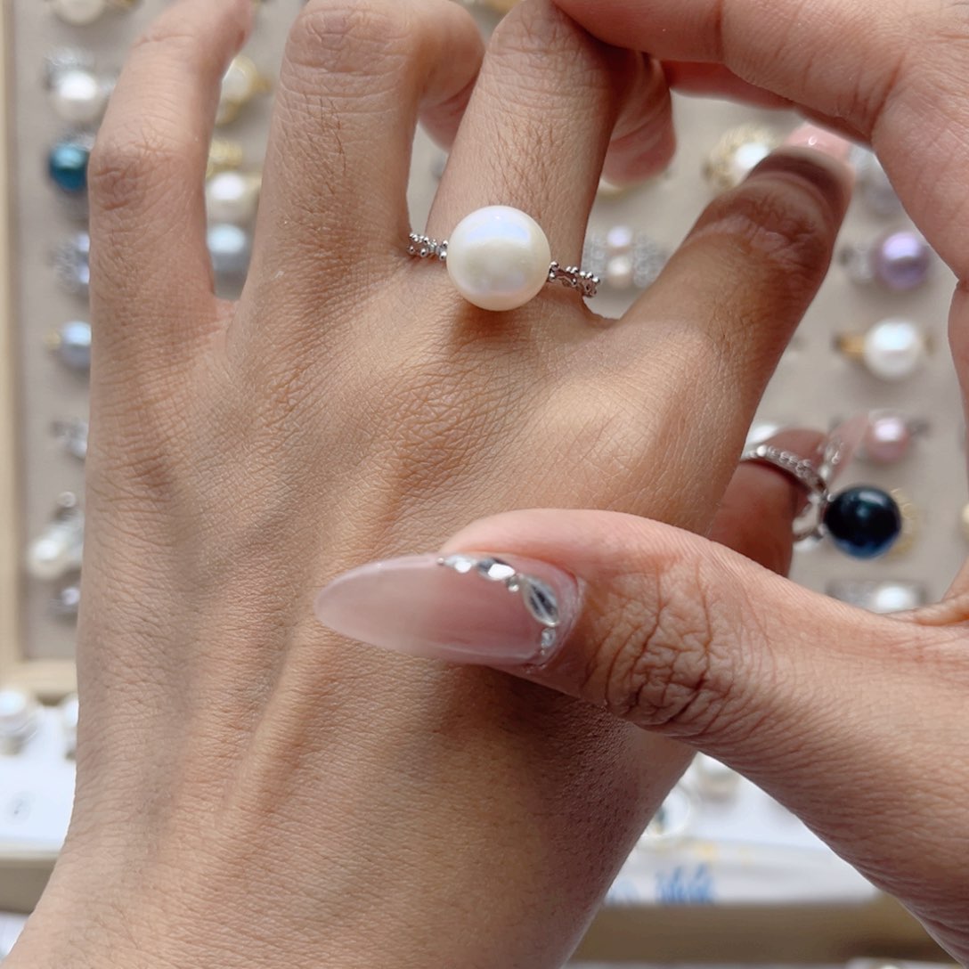 戒指合金淡水珍珠༄****࿐